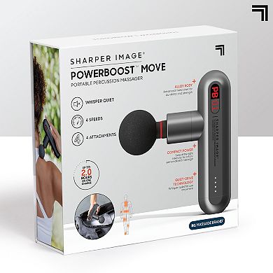 Sharper Image Powerboost Move Deep Tissue Travel Percussion Massager