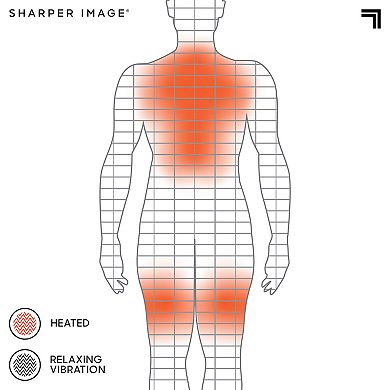Sharper Image Heated Neck & Shoulder Massager Wrap