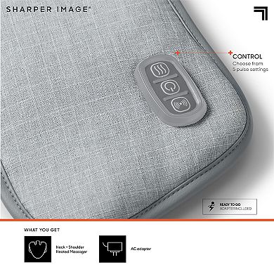 Sharper Image Heated Neck & Shoulder Massager Wrap