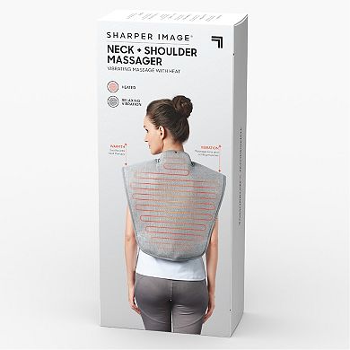 Sharper Image Heated Neck & Shoulder Massager Wrap