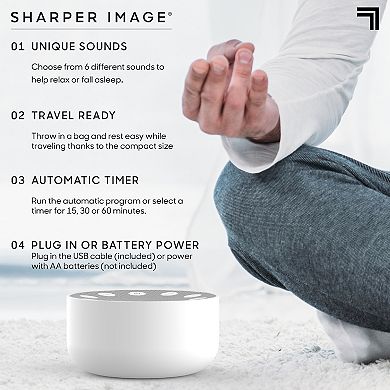 Sharper Image Sleep Therapy White Noise Machine