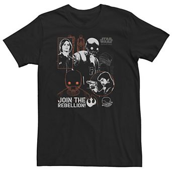 Big & Tall Star Wars Rogue One Rebellion Plans Tee
