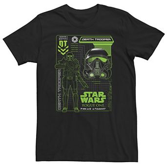 Big & Tall Star Wars Neon Death Trooper Star Wars Poster Tee