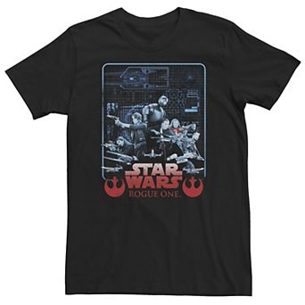 Big & Tall Star Wars Group Schematic Poster Tee