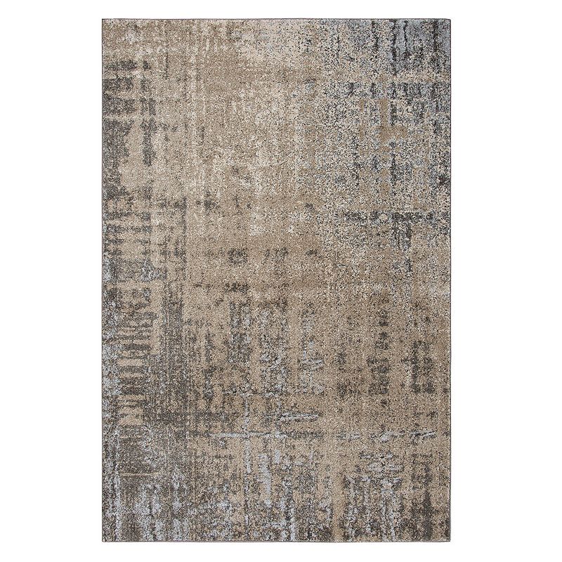 Rizzy Home Leah Abstract Rug, Beig/Green, 8X10 Ft