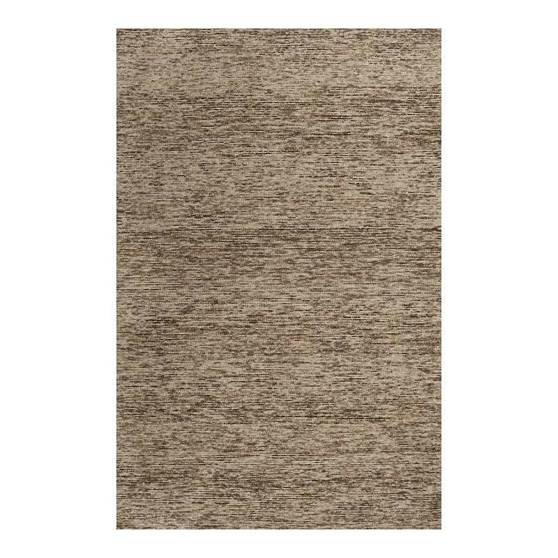 Rizzy Home Ellen Berkshire Wool Rug, Brown, 7.5X9.5 Ft