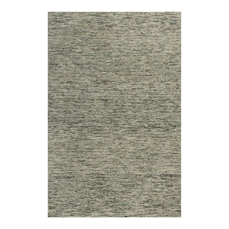 Rizzy Home Emma Berkshire Wool Rug, Grey, 5X7.5 Ft