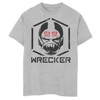 Boys 8-20 Star Wars The Bad Batch Wrecker Dark Hue Head Shot Graphic Tee