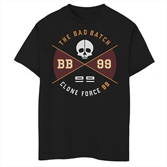 Boys 6-20 Star Wars The Bad Batch Clone Force 99 Skull Logo Graphic Tee