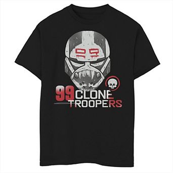 Boys 6-20 Star Wars The Bad Batch 99 Cloine Trooper Helmet Graphic Tee