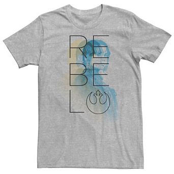 Big & Tall Star Wars Rogue One Jyn Erso Rebel Repeater Tee