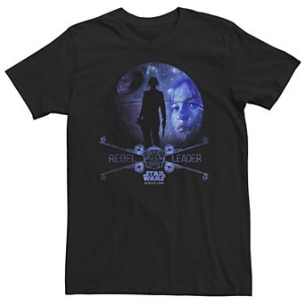 Big & Tall Star Wars Rogue One Jyn Erso Death Star Galaxy Tee