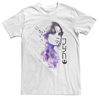 Big & Tall Star Wars Rogue One Jyn Fade Death Star Tee