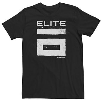 Big & Tall Star Wars Rogue One Elite 6 Grunge Logo Tee