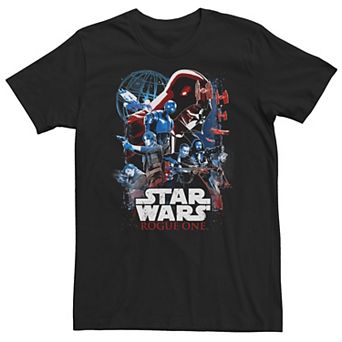 Big & Tall Star Wars Rogue One Cast Poster Tee