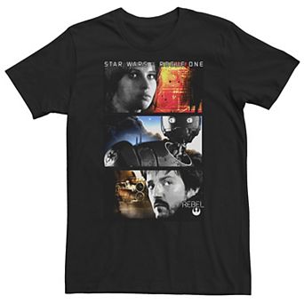 Big & Tall Star Wars Rogue One Rebel Hero Panels Tee