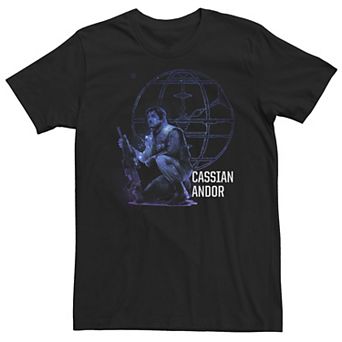 Big & Tall Star Wars Rogue One Cassian Galaxy Print Tee