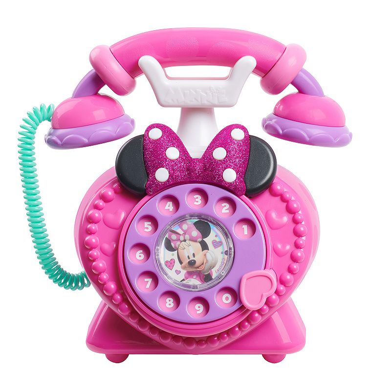 Disney Juniors Minnie Mouse Happy Helpers Rotary Phone Toy, Multicolor