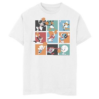 Boys 8-20 Space Jam 2 Tune Squad Action Portrait Panels Graphic Tee