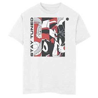 Boys 8-20 Space Jam 2 Stay Tuned Tune Squad Portrait Panels Graphic Tee