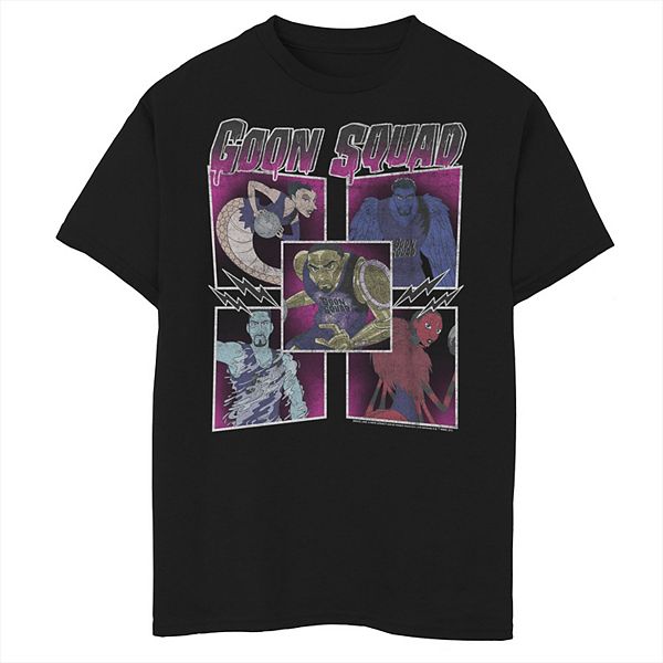 Boys 8-20 Space Jam 2 Goon Squad Portrait Panels Logo Graphic Tee