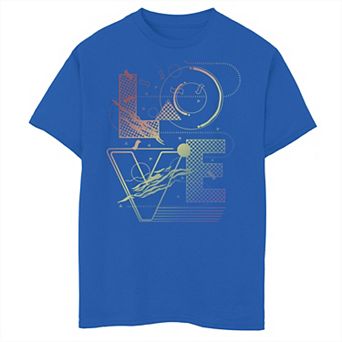 Boys 8-20 Love Eighties Text Tee