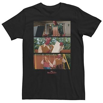 Big & Tall Marvel WandaVision Scene Portrait Panels Tee