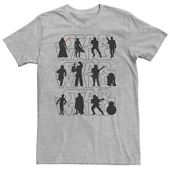 Big & Tall Star Wars Group Silhouette Logo Tee