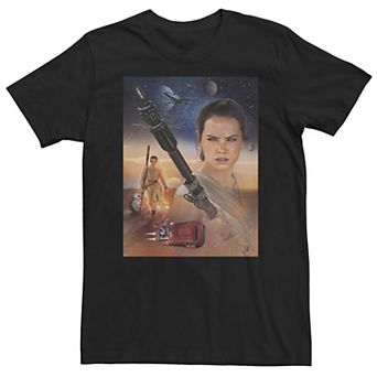 Big & Tall Star Wars Rey Collage Tee
