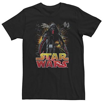 Big & Tall Star Wars The Force Awakens Kylo Ren TIE Fighter Portrait Tee