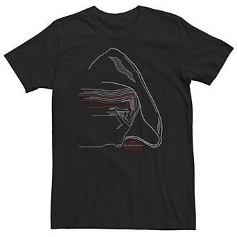 Big & Tall Star Wars Kylo Big Face Line Art Tee