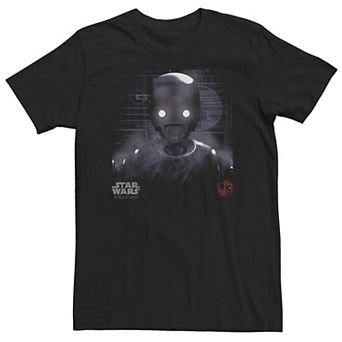 Big & Tall Star Wars K-2S0 Big Face Logo Tee