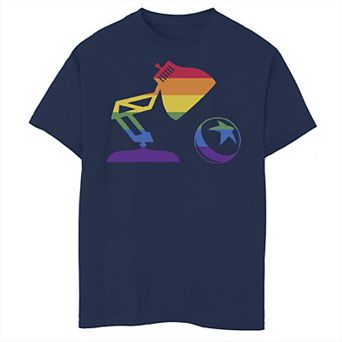 Disney / Pixar's Luxo Boys 8-20 Logo Colors Rainbow Tee