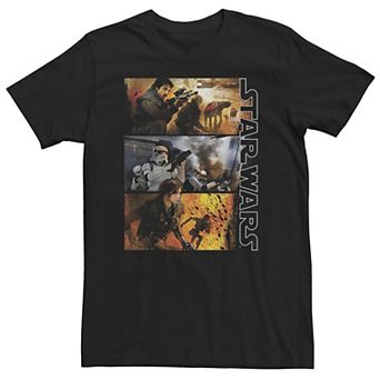 Big & Tall Star Wars Rogue One Tri Panels Stack Tee