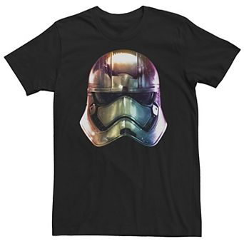Big & Tall Star Wars The Force Awakens Captain Phasma Helmet Gradient Tee