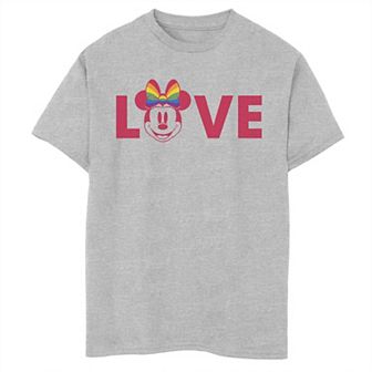 Disney's Minnie Mouse Boys 8-20 Rainbow Love Tee