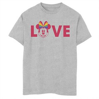 Disney's Minnie Mouse Boys 8-20 Rainbow Love Tee
