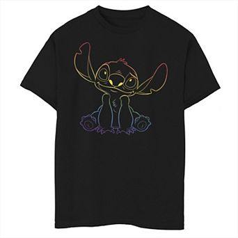 Disney's Lilo And Stitch Boys 8-20 Rainbow Stitch Tee