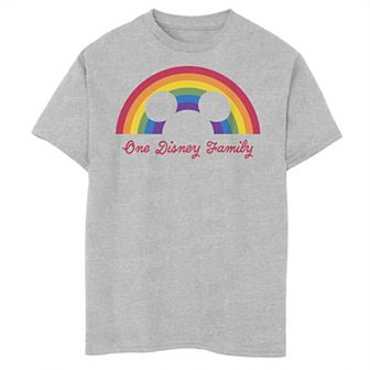 Disney's Mickey Mouse Boys 8-20 Rainbow Family Tee
