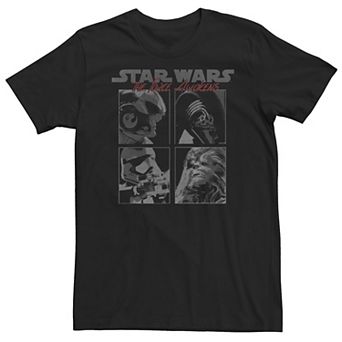 Big & Tall Star Wars The Force Awakens Group Panels Tee