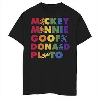 Disney's Mickey and Friends Boys 8-20 Rainbow Tee