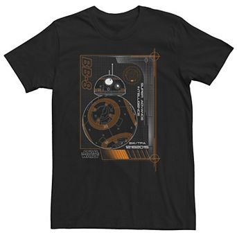 Big & Tall Star Wars BB-8 Portrait Schematics Tee