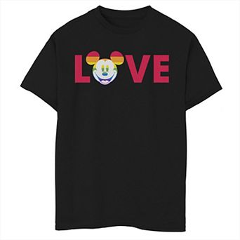 Disney's Mickey Mouse Boys 8-20 Loves Rainbow Tee