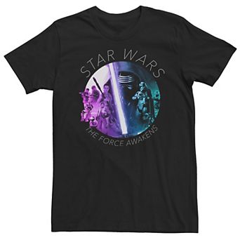 Big & Tall Star Wars Kylo Ren, Rey, Finn, Rebels Episode 7 Tee