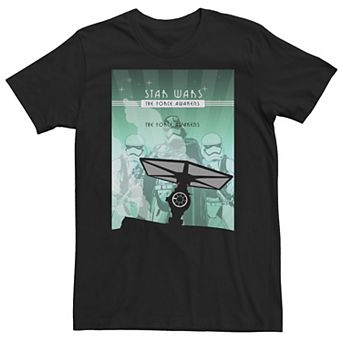 Big & Tall Star Wars The Force Awakens Crashed Tie Tee