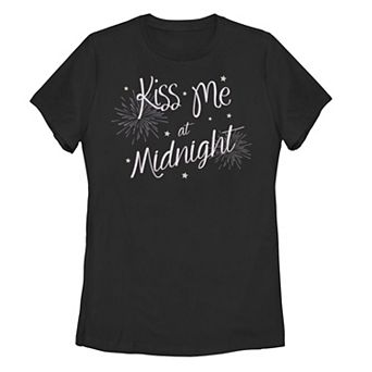 Juniors' New Year's "Kiss Me At Midnight" Fireworks Tee