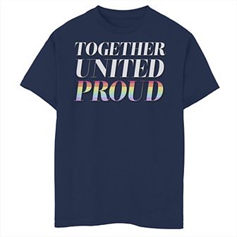 Boys 8-20 United And Proud Prde Rainbow Tee