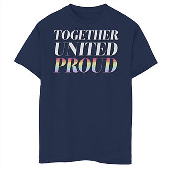 Boys 8-20 United And Proud Prde Rainbow Tee