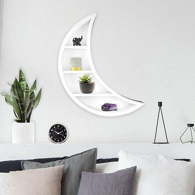 Enchante Accessories White Moon Wall Shelf