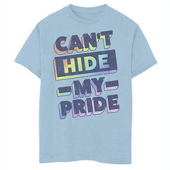 Boys 8-20 Rainbow Text Tee